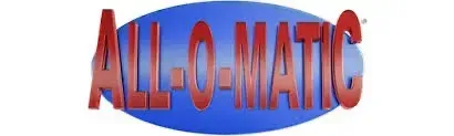 Red “ALL-O-MATIC” text on a blue oval logo